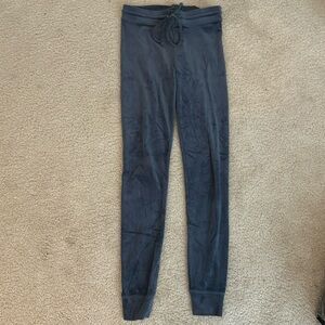 Blue Fuzzy American Eagle leggings